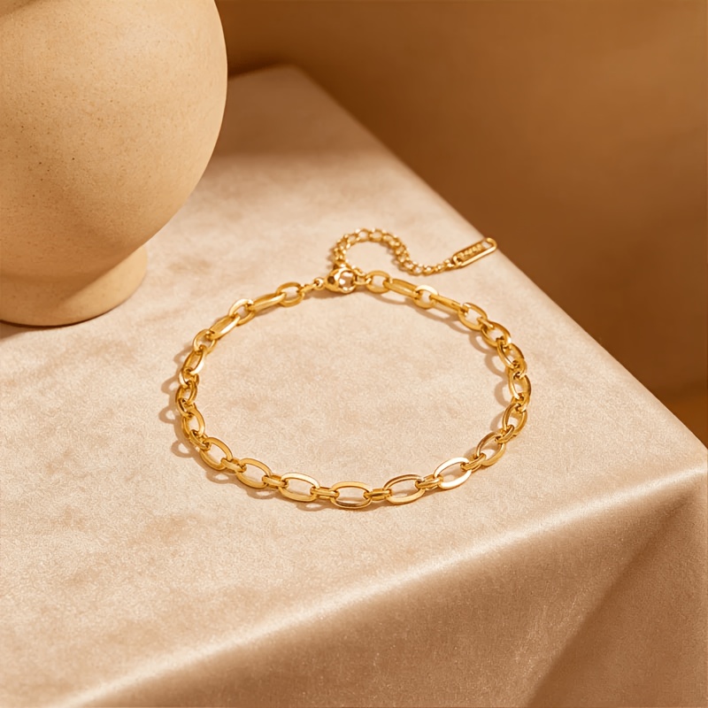 Fashionable Stainless Steel Anklet, Simple & Elegant Design